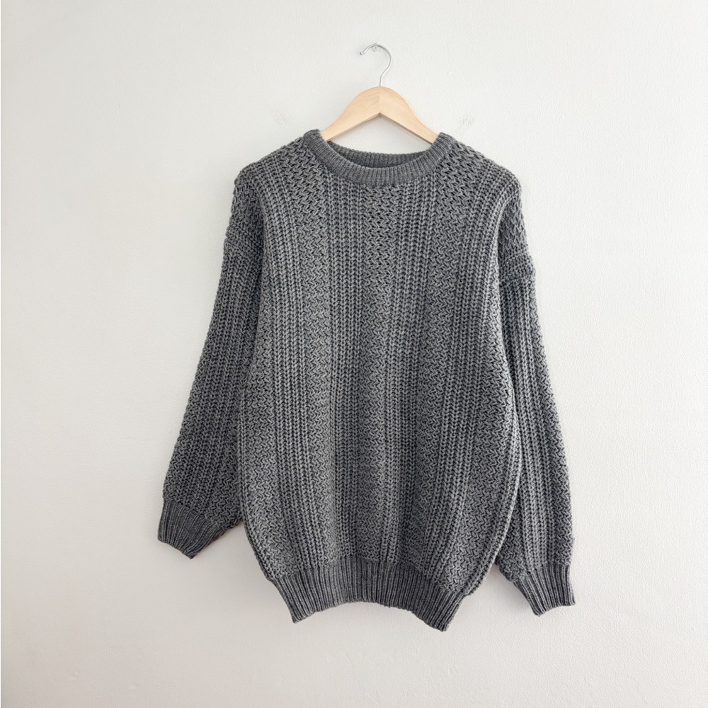 Vintage Grey Knit Sweater